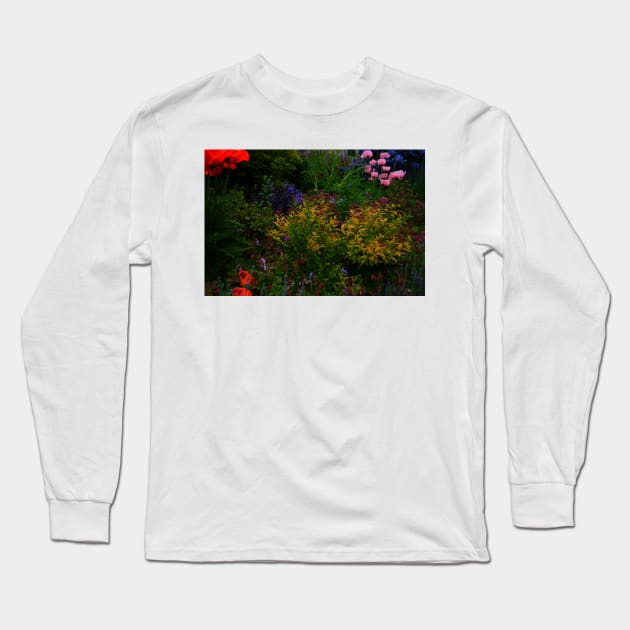 Garden in Great Shelford, Cambridgeshire, UK Long Sleeve T-Shirt by IgorPozdnyakov